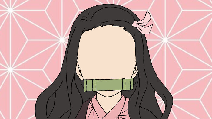 Nezuko No Face Portrait (iPad Drawing)