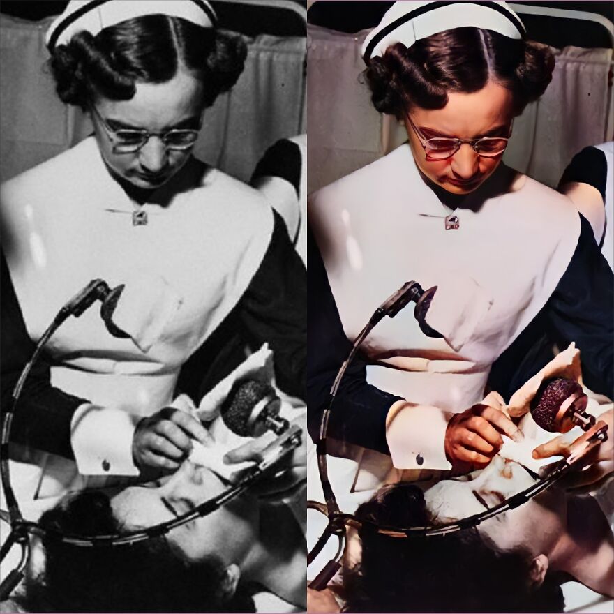 Vintage Asylum Patient Photos Restored. Sad And Scary At The Same Time