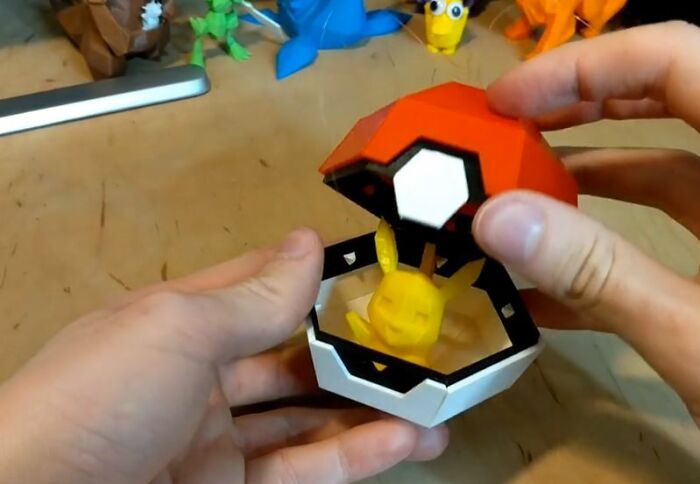 I Made A Foldable Pokeball Christmas Decoration. I'm Really Pleased With The Result :)