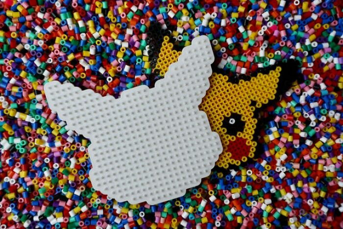 I Designed En 3D Printed A Custom Pikachu Pegboard For My 4yo Daughter. It's Great, Because No Matter What Colors She Decides To Use, It Always Looks Like A Pikachu And It Makes Her So Happy!