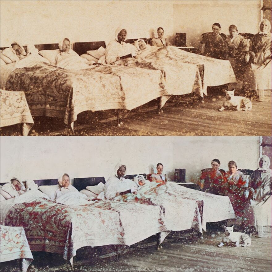 Vintage Asylum Patient Photos Restored. Sad And Scary At The Same Time