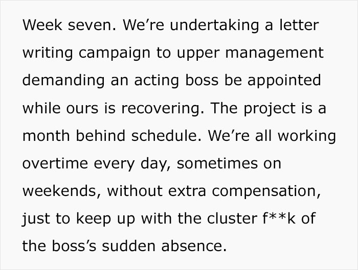 Boss Vanishes For 8 Weeks Saying He Has Covid, Employee Finds Out The Truth And Throws A Party To Reveal Where He Actually Was Boss Vanishes For 8 Weeks Saying He Has Covid, Employee Finds Out The Truth And Throws A Party To Reveal Where He Actually Was