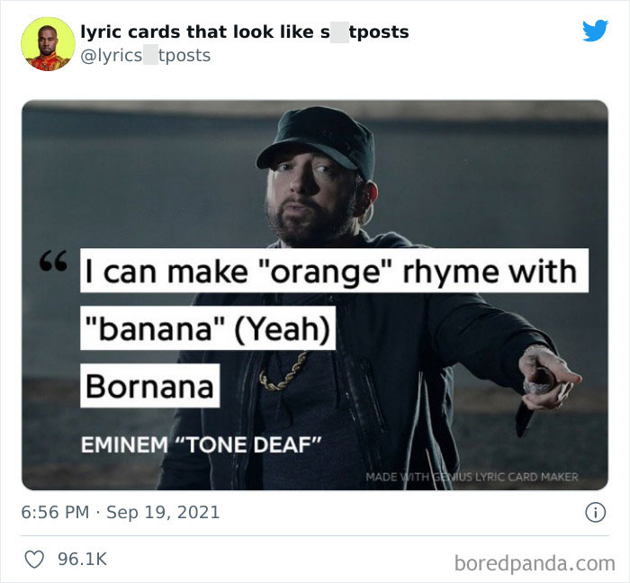 30 Hilariously Absurd Lyrics Shared On This Twitter That Collects Lyrics  'You'd Never Believe Are Real' (New Pics) | Bored Panda