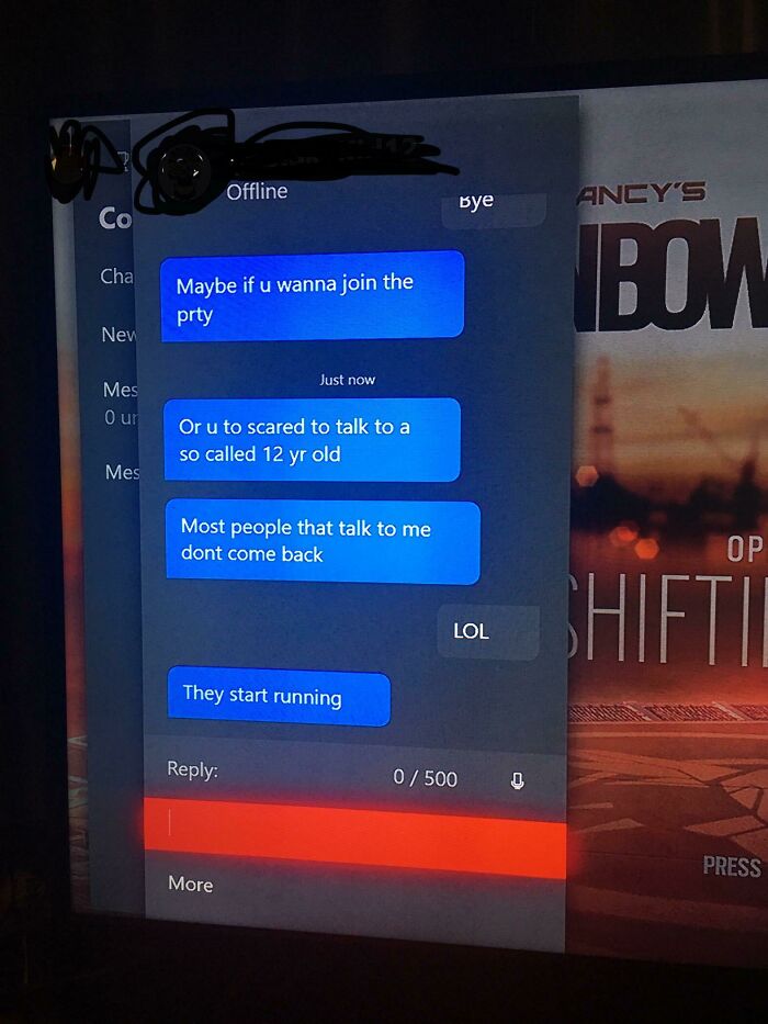 Kid On Xbox Live Who Was Mad At Me For Saying “What A Save!” In Rocket League Thinks He Is A Psychopath