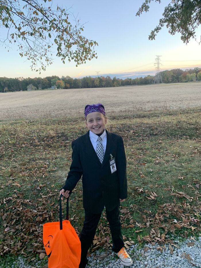 My Sister (10) Wanted To Be Prison Mike For Halloween