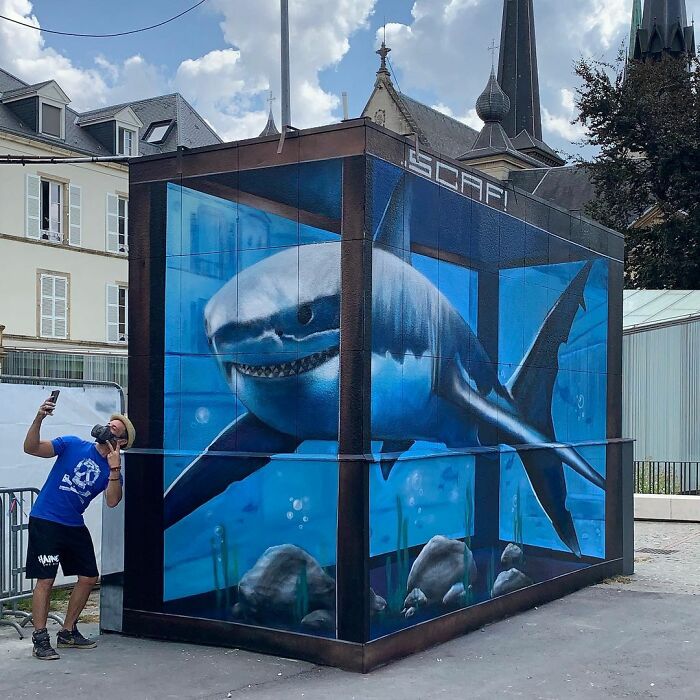 French Street Artist Paints 3D Creature Graffiti And It’s Not For The Faint Of Heart (30 New Pics)