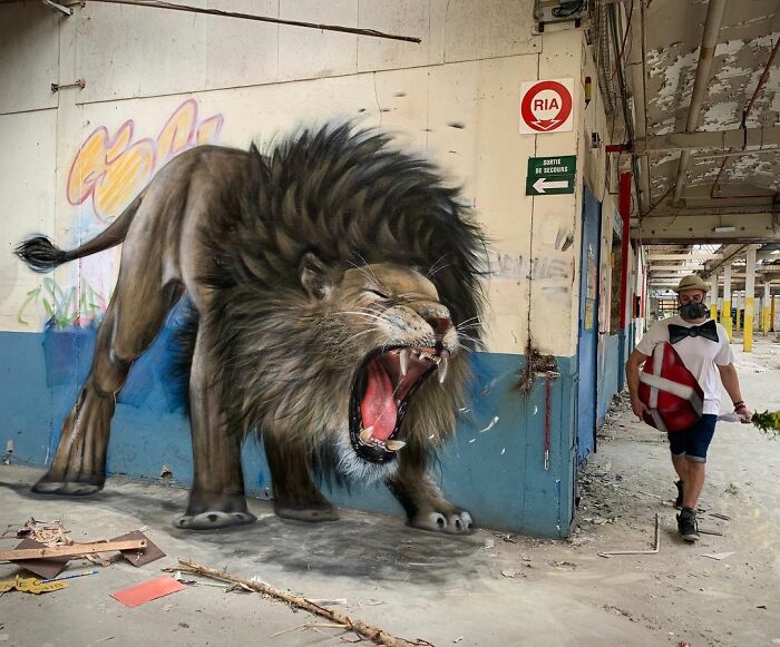 French Street Artist Paints 3D Creature Graffiti And It’s Not For The Faint Of Heart (30 New Pics)
