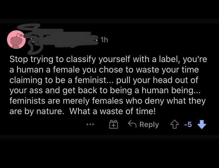I Guess Feminism Is Against Nature