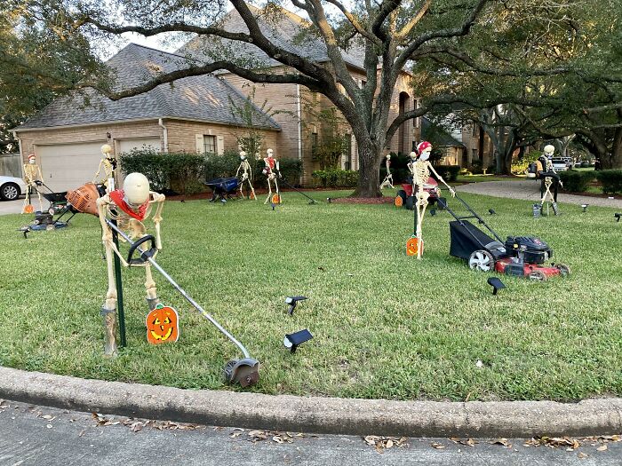 Neighbors Did Their Decorations A Bit Different This Year