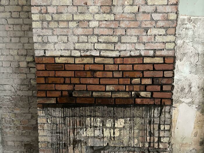 Cleaning Plaster Off An Old Brick Fireplace