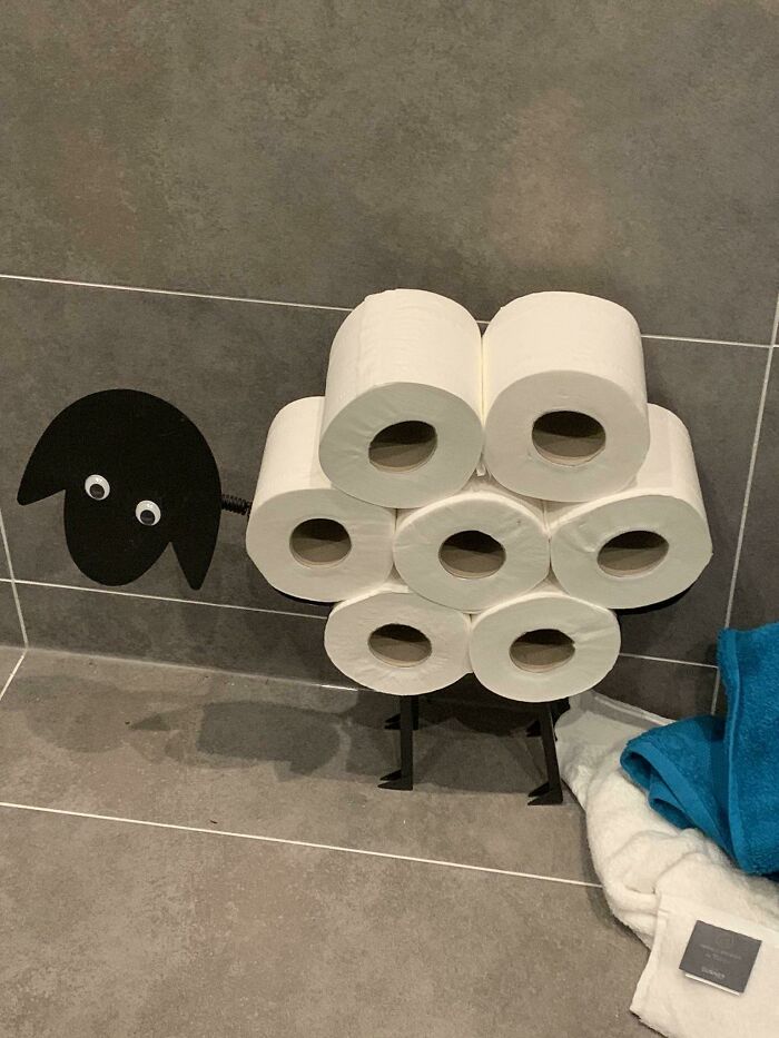 Looking For A Unique Way To Store Toilet Rolls?