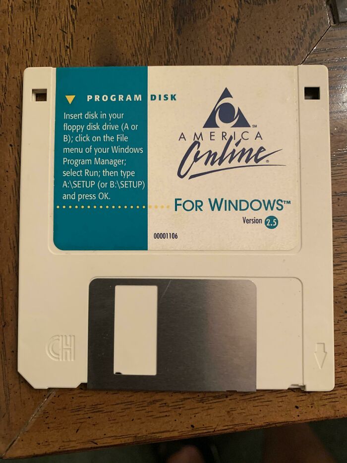 Today, My Dad Passed Away. When We Got Home And Were Sort Of Aimlessly Looking Through His ‘Computer Room’ I Came Across This And Was Instantly Transported Back To When Dial Up And Aol Where The Thing. I’m Old