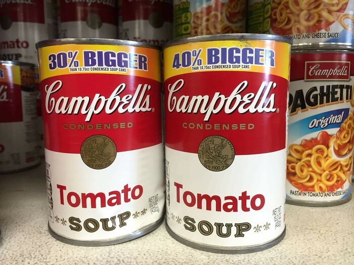 So, Which Is It, Campbell's? 30% Or 40% Bigger?