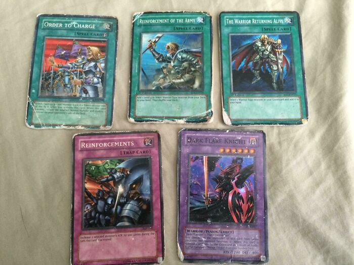 When I Was 9 Years Old My Dad Was Deployed To Baghdad, Iraq. I Gave Him These Yu-Gi-Oh Cards To Keep Him Safe. They've Been In His Wallet For 12 Years