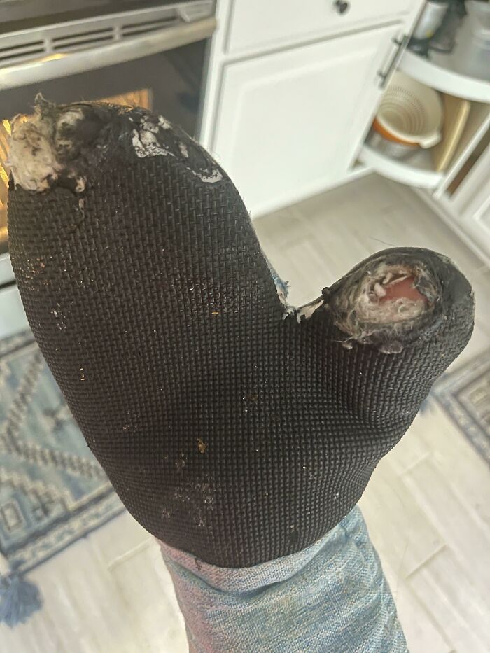 This Death Trap My Wife Calls An Oven Mitt
