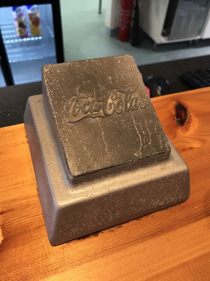 What Is This Thing On The Bar Counter At Work? It Is Made Of Metal And Hollow