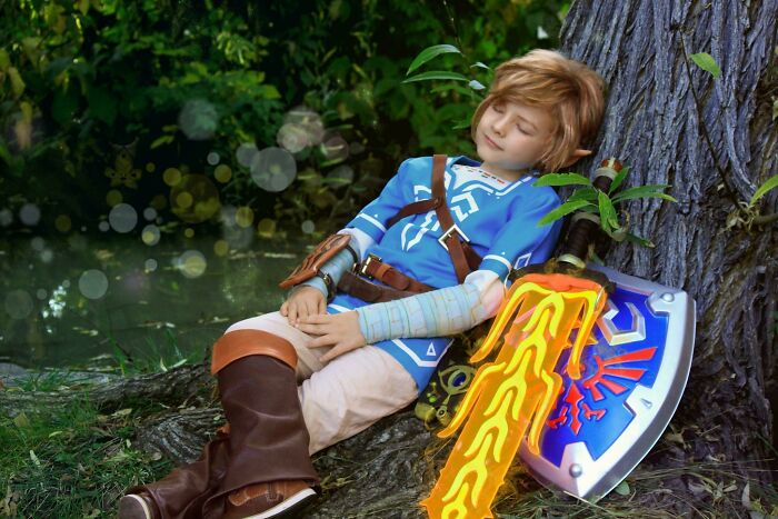 El disfraz de Link de mi hijo