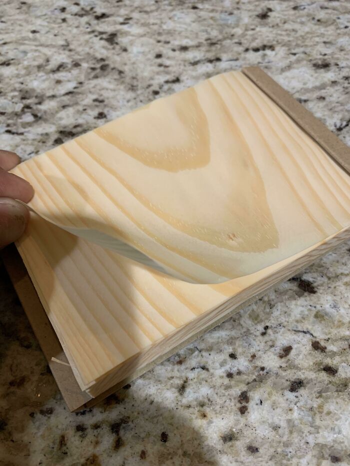 Notepad Made From Thin Sheets Of Wood