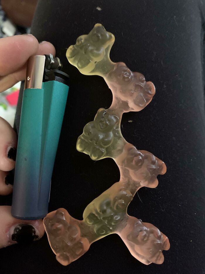 This Gummy Bear Monstrosity I Just Pulled Out Of A Fresh Bag