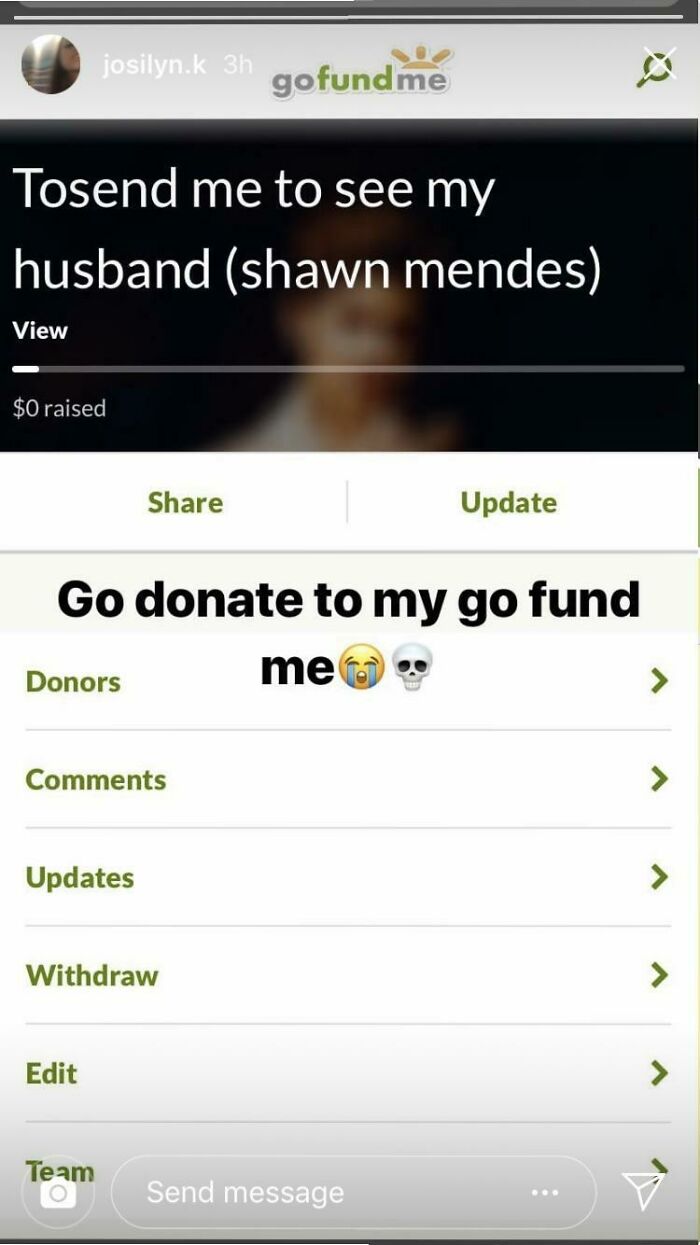 So This Girl I Used To Go To School With Posted This On Her Instagram Story And It’s Hilarious That She Thinks People Will Fund Her Own Desire To Meet Her “Husband”