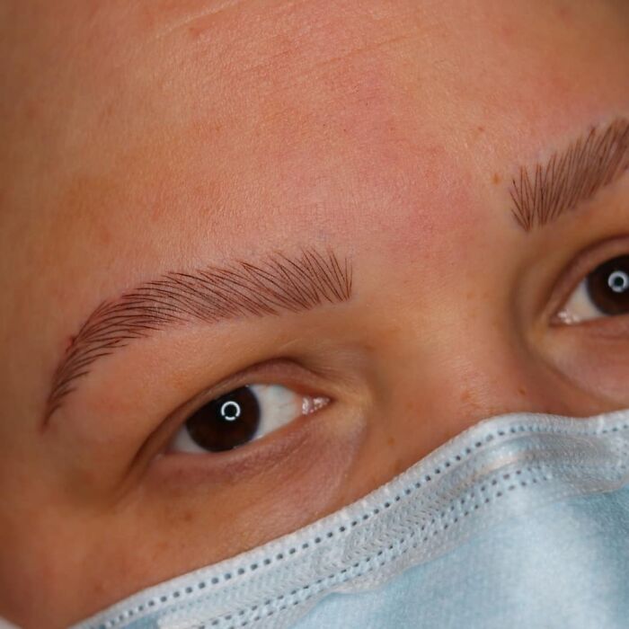 Tattooed Some New Brows On A Client With Alopecia