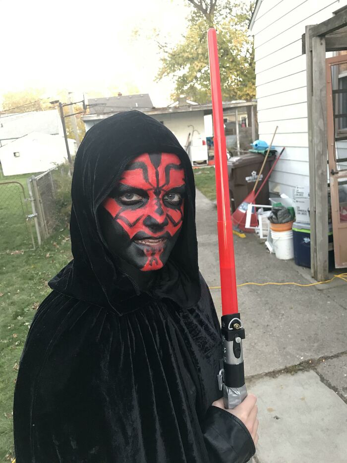 My Little Brother Is Darth Maul For Halloween