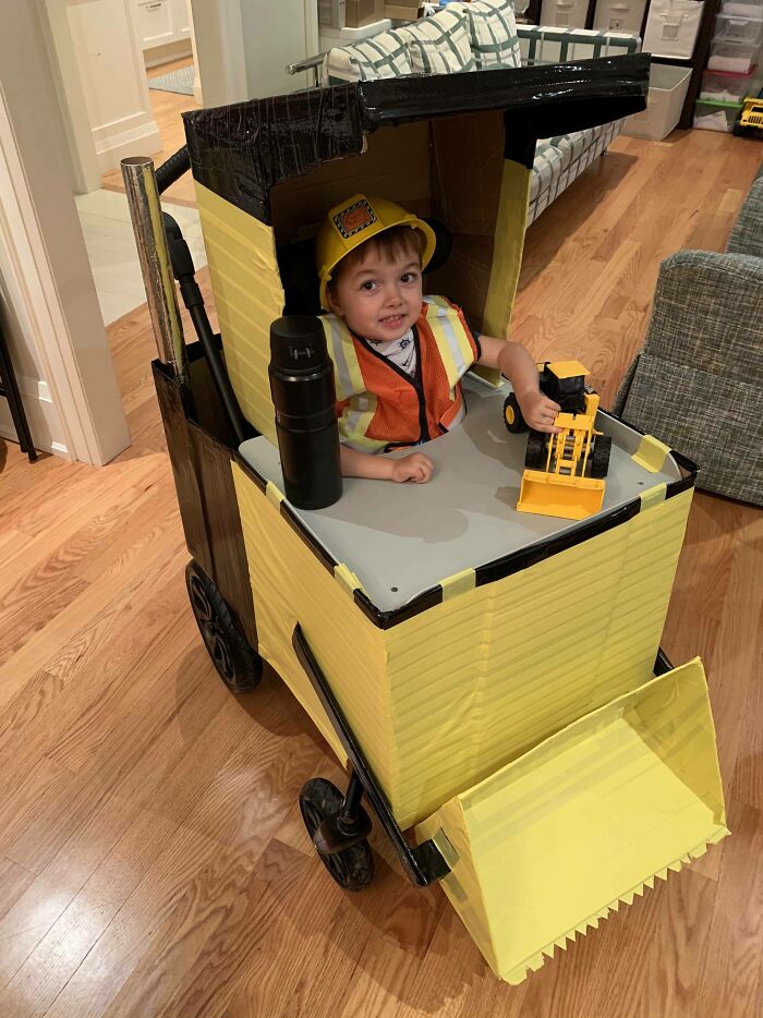 I Turned My Son's Wheelchair Into A Digger For Halloween