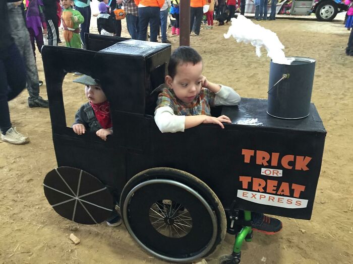 The Trick Or Treat Express Wheelchair Costume