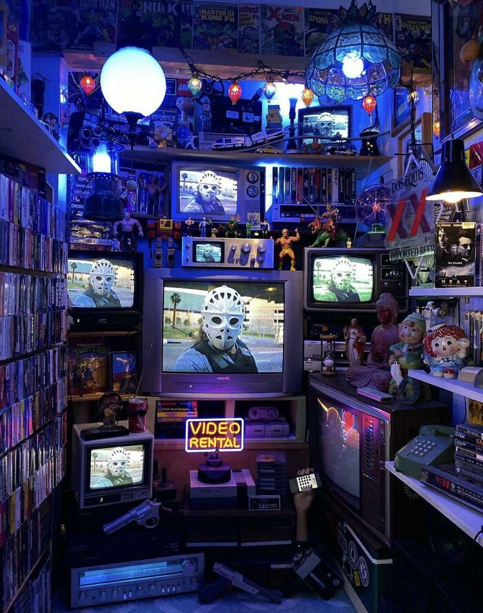 My Brother's Vintage VHS Man Cave, October Version
