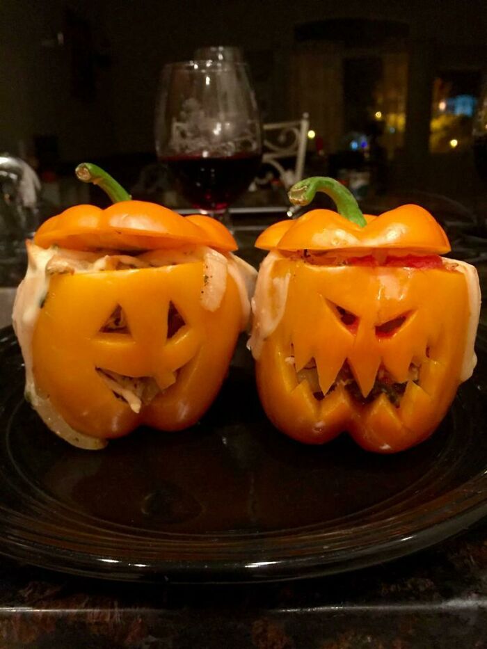Made Some Halloween Stuffed Peppers
