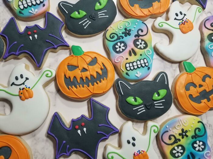 Halloween Themed Sugar Cookies