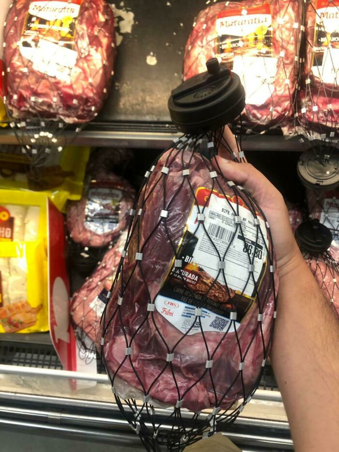 Meat Is Now Being Sold With Anti-Theft Alarm..