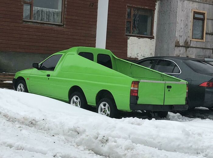 This 6-Wheeled Pickup Truck Car We Saw In Iceland