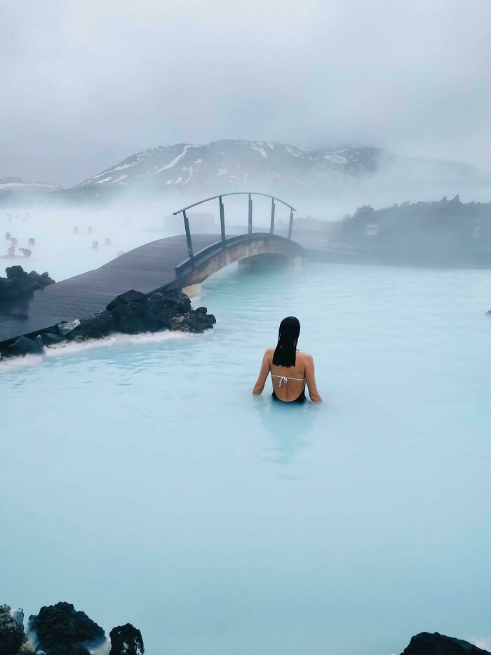 Blue Lagoon In Iceland, A Geothermal Hot Spring