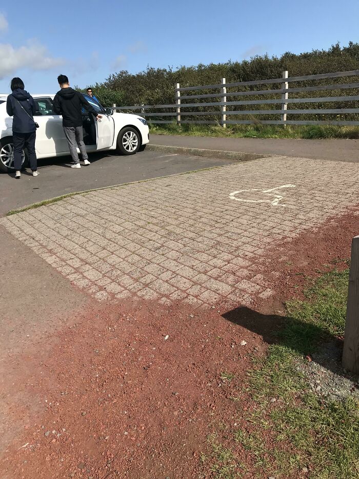 In Iceland, Handicapped Parking Spaces Have Ramps Onto The Curb