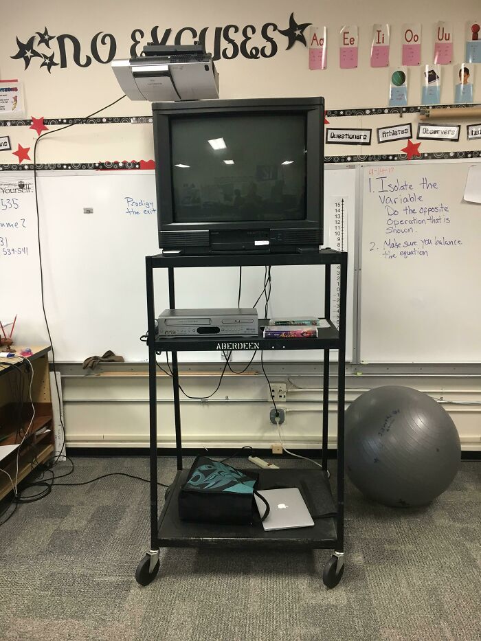 These TV Carts Always Meant Class Was Going To Be Fun When The Teacher Rolled One In