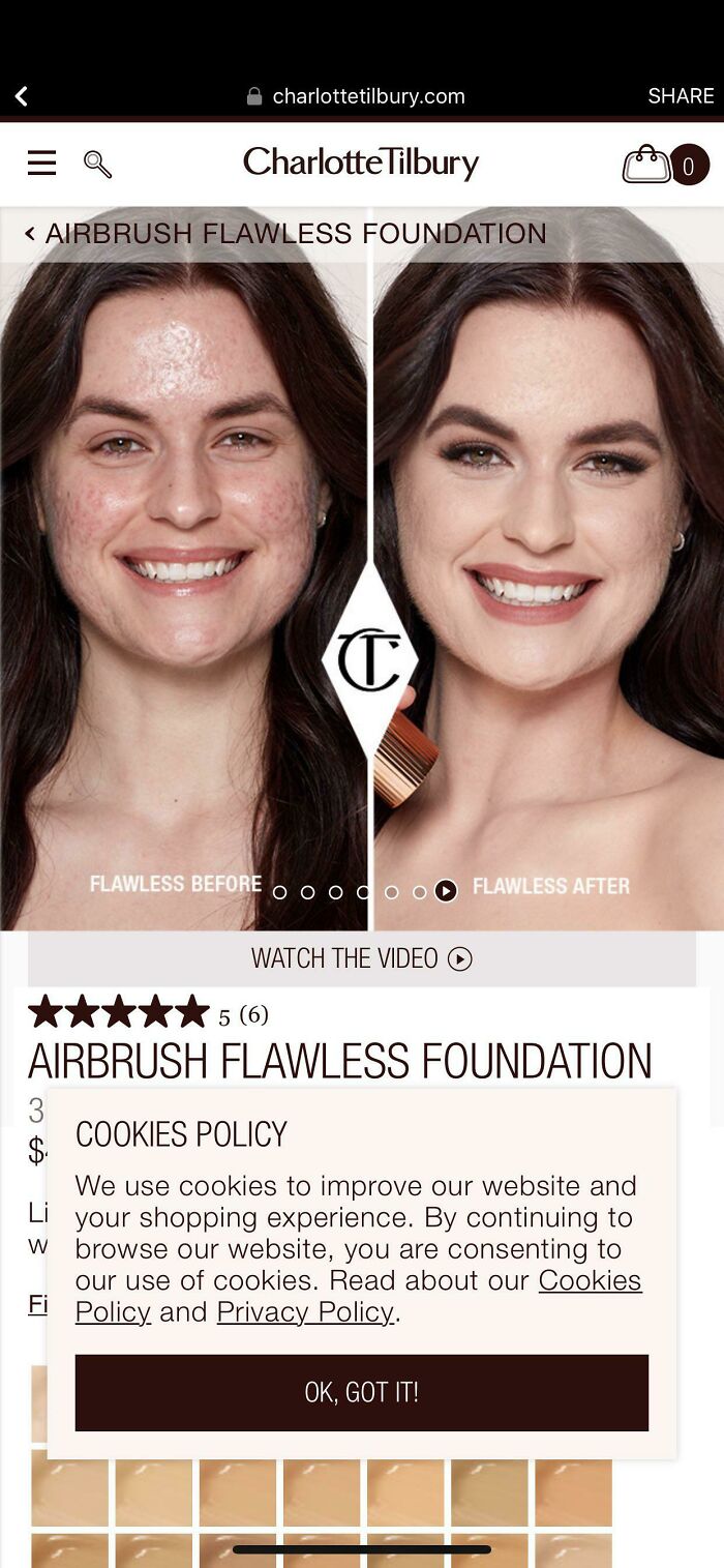 Finally A Makeup Brand Showing The Product On A Model With Acne And No Airbrushing On The Finished Pic!