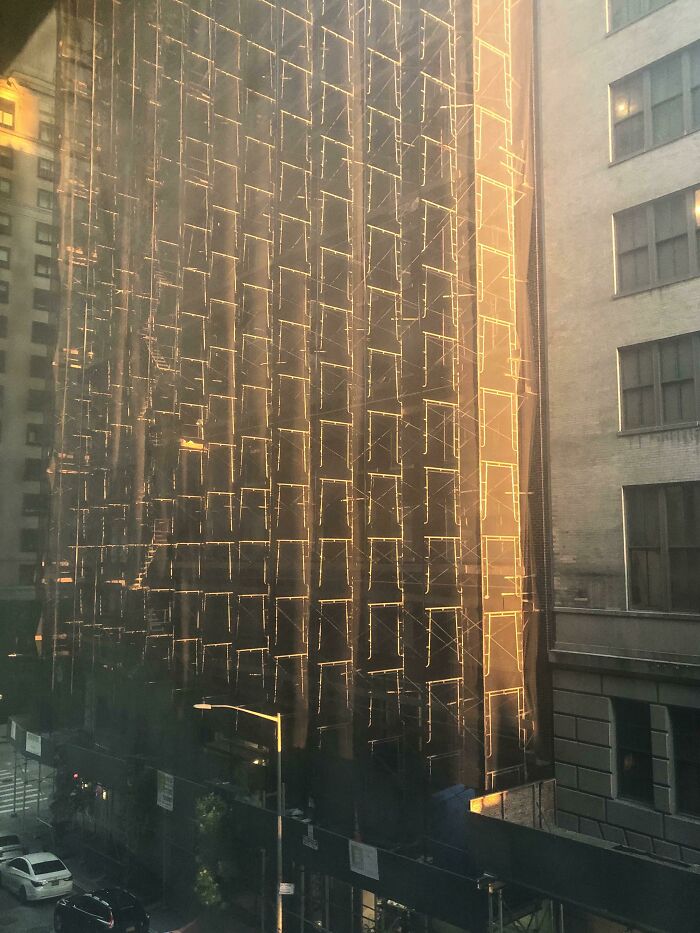 Hopefully I’m In The Right Place—the Way The Sunset Hit The Scaffolding Just Mesmerized Me