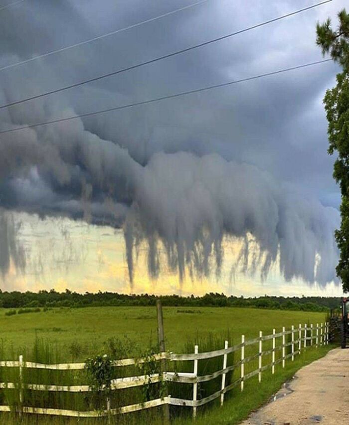 These Are Called Scud Clouds. This Was Recently Captured In South Carolina