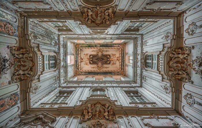 Most Impressive Ceiling I Have Encountered In An Abandoned Building