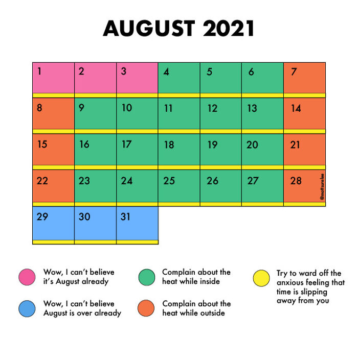 August's Schedule