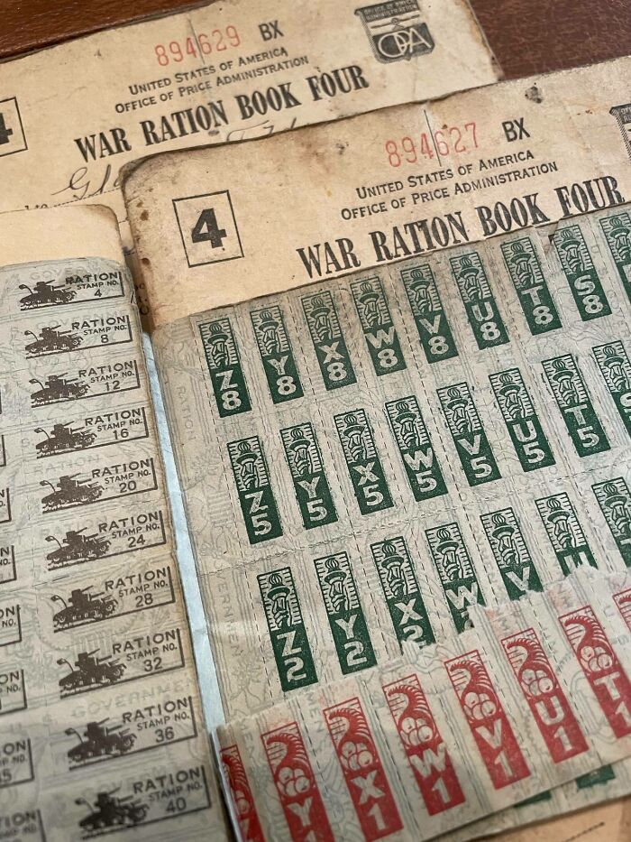 We Found War Ration Books From 1944 Inside An Old Purse In The Basement