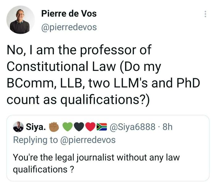 No, I Am The Professor Of Constitutional Law