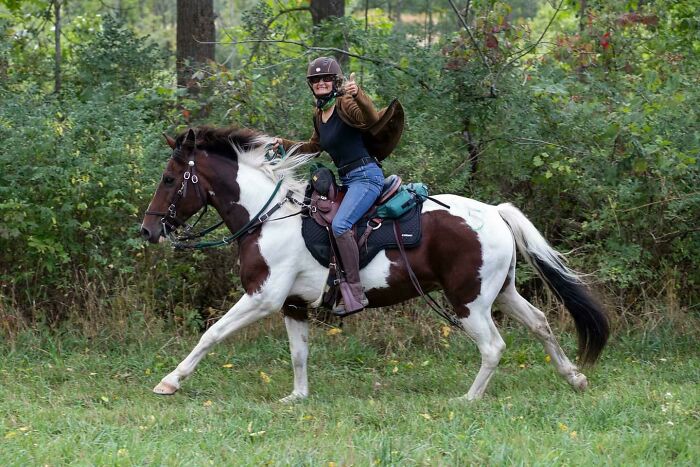 A Couple Days Ago I Shared A Picture Of My Mom Before Her First Endurance Ride. Here She Is Having The Time Of Her Life
