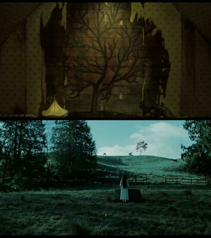 In The Ring (2002) The Tree With Fiery Red Leaves Is A Japanese Maple. The Fruit That This Tree Produces Is Called A Samara. The Name Of The Movie’s Antagonist Is Samara Morgan