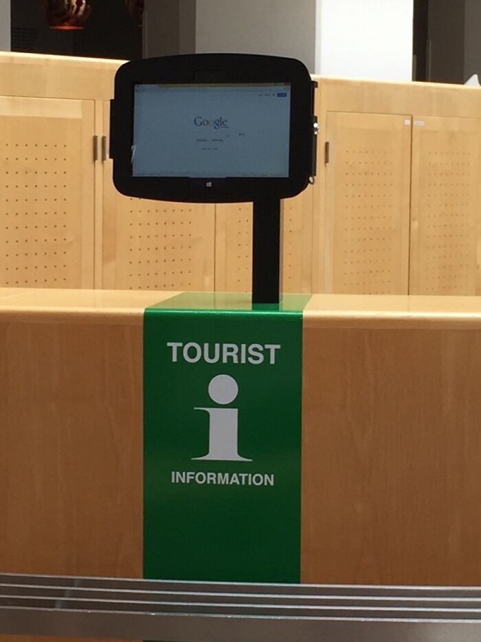 Información para turistas: Un nuevo nivel de pereza