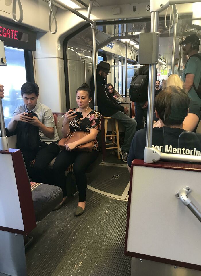 He Walked In With Just A Loose Set Of Chair Legs. Then He Got Down, Took The Seat Top Out Of His Bag, And Assembled A Full Wooden Stool In The Middle Of The Train On Road