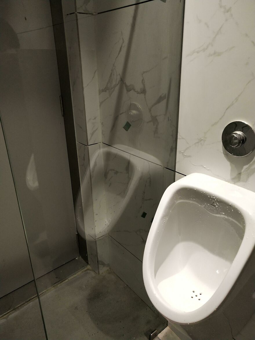 Installed The Urinal Partition Boss