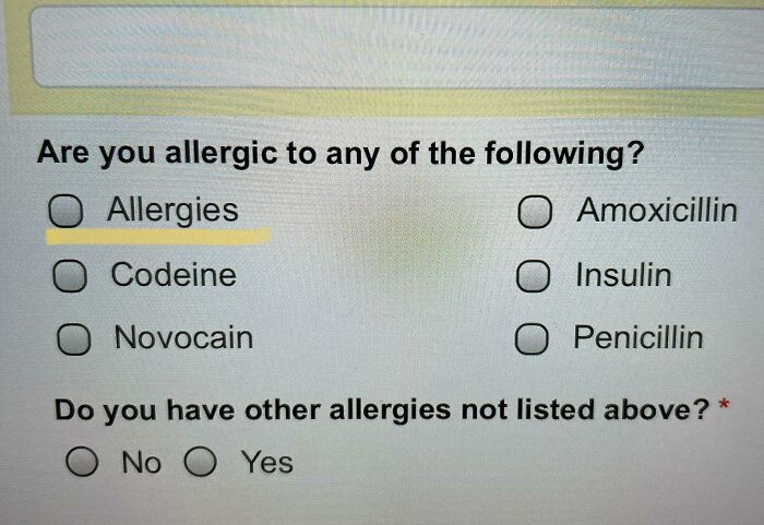 Allergic To What Now?
