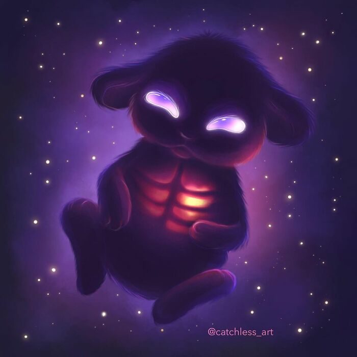 I Create Cute Glowing Monsters From Outer Space (28 Pics)